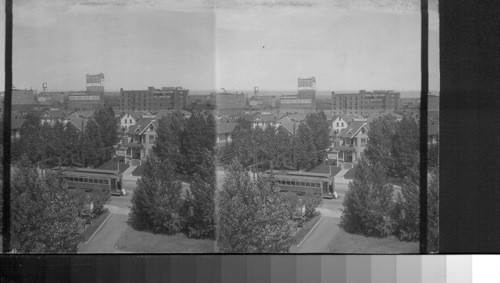 Looking North. Robin Hood Flour Mills and 2nd Ave. running east and west. Calgary. Alta