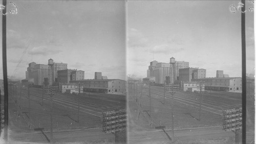 Ogilvie Flour Mills from C.P.R. Bascule Bridge looking N.W., Fort William, Ont