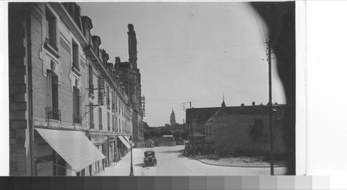 Soissons. Reconstruction work greatly retarded. France