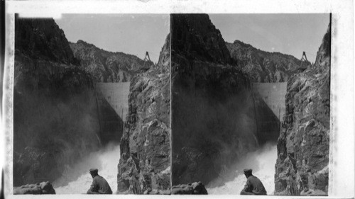 Wyoming. Shoshone Canyon Dam, Close View of Perpendicular Sides of Canyon