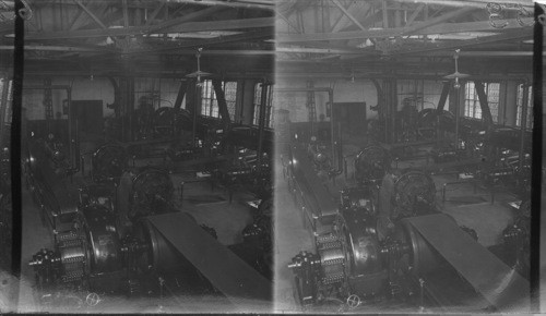 General view of Electric Station from Switchboard platform, Ship Building Co., Port Arthur, Ont