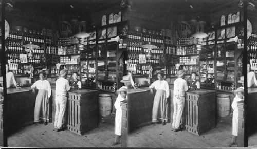 Interior of A Store on Front Street, Colon - Panama