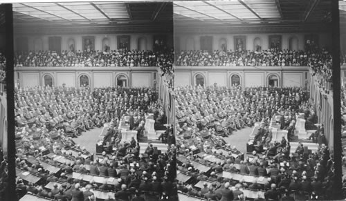 A Joint Session of Senate and House of Representatives to do honor to Pres. McKinley, the distinguished guests include Prince Henry, Wash., D.C