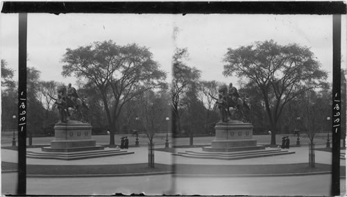 Statue of Gen. Sherman in the Plaza, Entrance to Central Park. New York, N.Y. by St. Gaudeus?