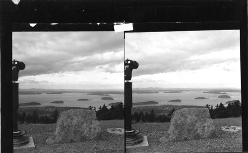 Bar Harbor - Maine--- a summer playground, from Cadillac Mountain Highway. [not cataloged]