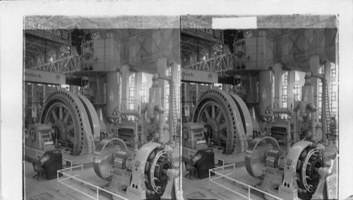 World's Fair, "Bullock" Generator (3,500 Kilowatts), and "Allis-Chalmers" 5,000 Horse power engine