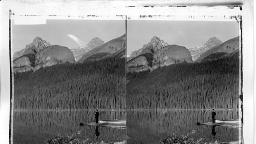 Mts. White Niblock and the Bee Hive. Lake Louise. Laggan. Alberta. Canada