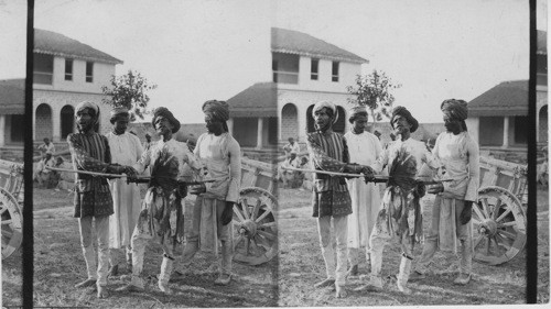 A Dervish cut through the body with saber and spear Bombay India