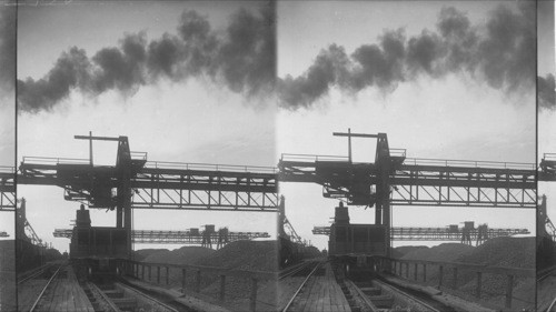 Loading iron ore Sydney steel plant, Sydney, CBI, Canada