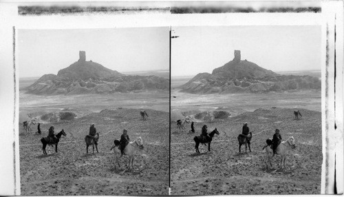 Birs-Nimrud, traditional tower of Bahel - imposing ruins at Barsiffa. Mesopotamia