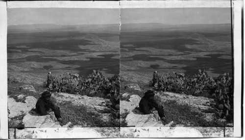 Broad Sunny Plain of Esdraelon and Mt. Carmel West from Mt. Gilboa