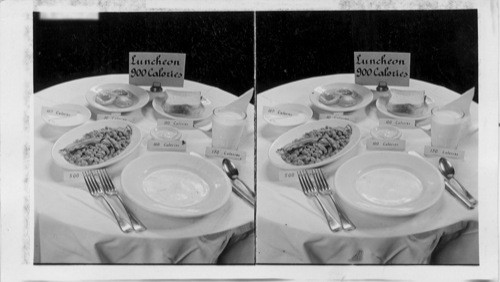 Calories on the Luncheon table. Metropolitan Museum (?) N.Y