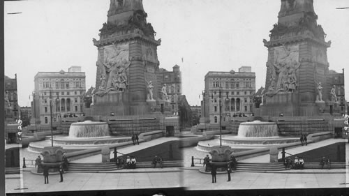 Peace Group, Soldiers and Sailors Monument and Columbia Club, Indianapolis, Ind