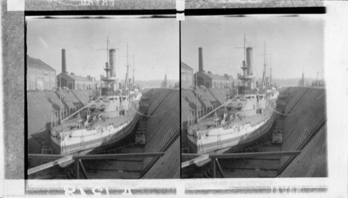 Battleship "Wyoming" in the Puget Sound Dry Docks