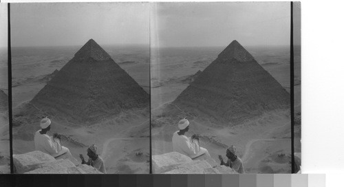S. W. from the summit Cheops. Giza, Egypt