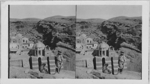 Looking Down on the Convent of Mar Saba