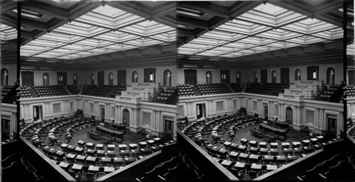 The Senate Chamber in the Capitol. Wash