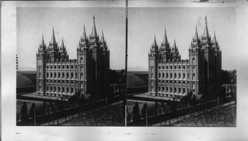 The pride of the Mormon Temple and Tabernacle. Salt Lake City. Utah. U.S