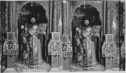 Monk in the Monastery Church. Egypt. Mt. Sinai. Sinai Peninsula