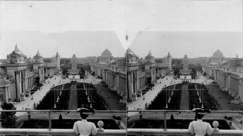 Festival Hall from the De Forest Tower. St. Louis World's Fair, Missouri