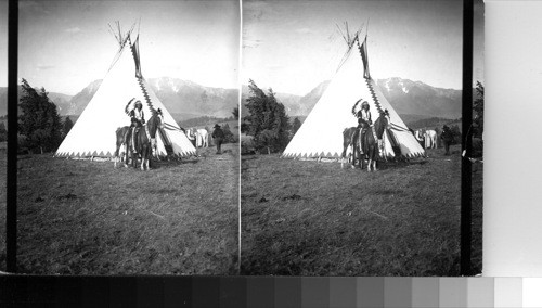 A Nez Perce Indian in Western Montana