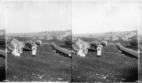 Jerusalem from the Hill of Calvary. Palestine