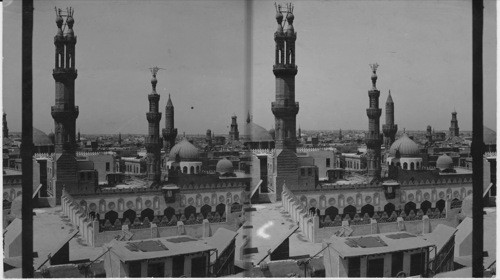 Birds-eye view of the University of Cairo, Egypt