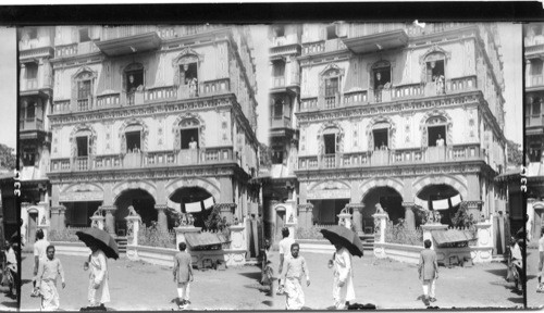 A rich native’s home, Bombay, India