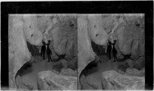 On the trail in the polar region leading from the amphitheater to the big room, Carlsbad Caverns National Park, New Mexico