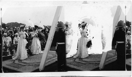 Laying foundation stone of Victoria Memorial Hall - Calcutta. India