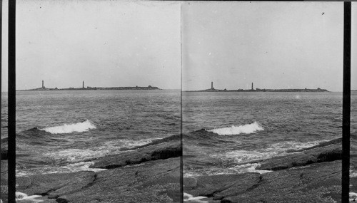 Thatcher Island from End of Cape Ann, Mass