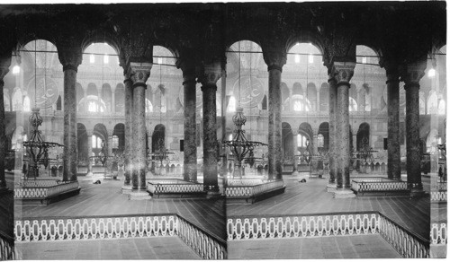 Interior of Ahmed Mosque Constantinople, Turkey