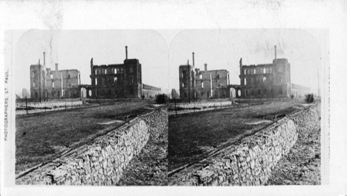 Michigan Southern and Rock Island Depots, Ruins, Chicago, Ill