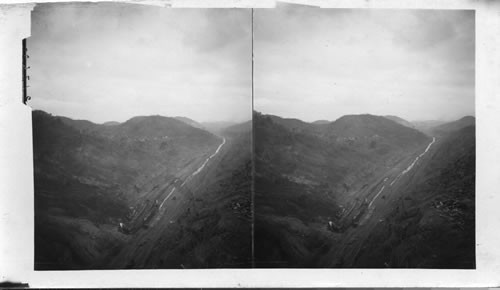 Channel of Panama Canal near Culebra Cut