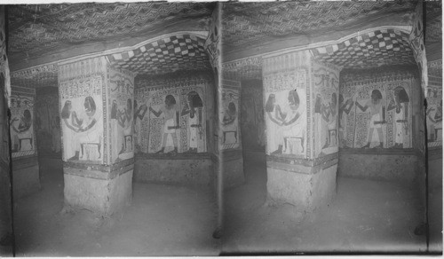 Descending Gallery in Tomb of Sethos I., Valley of the Kings Tomb. Thebes. Egypt