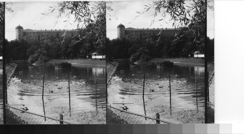 Slott and swans, Upsala [Uppsala], Sweden