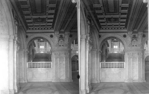 Library of Congress - North Side of Grand Stairway. Wash. D.C