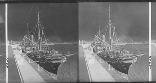 Steamship Empress of China at her pier, Vancouver, B.C. Canada