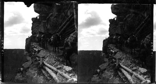 The "Double Crib," Copper Mine Trail in the precipitous walls of the Grand Canyon