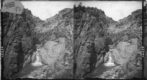 Ute Pass and Rainbow Falls, Cheyenne Canyon. Colo. OK This is a better view than can be gotten now