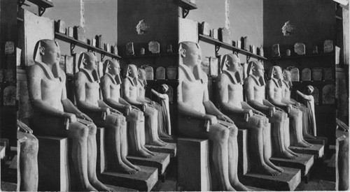 Beautiful Statues of the time of King Ousortesen 1st Gizeh Museum, Cairo, Egypt