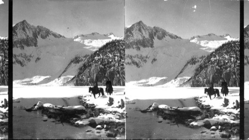 Snowmass Lake and Snowmass Peak. Pitkin Co. near Aspen. Colo. Brigandi regards as typical snow scene