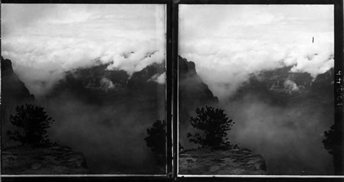 A vision of a lower world - a rift in the clouds [Grand Canyon, Arizona]