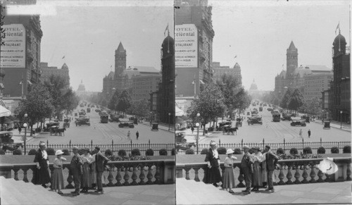 Pennsylvania Avenue from the treasury. S.E. to Capitol, Washington, D.C