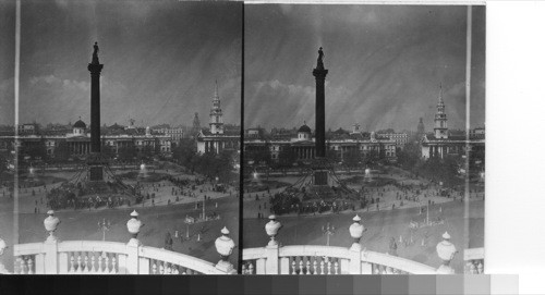 Trafalgar Square - Trafalgar Day 1931 - London, England