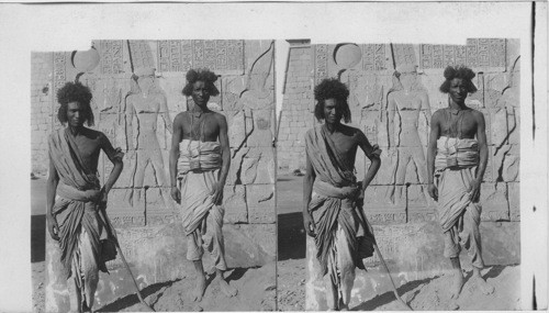 Egyptian Natives, Bahareen Types, Sudan, Egypt