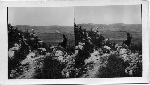 Ruins of Samaria City Gate and Plains of Samaria Palestine