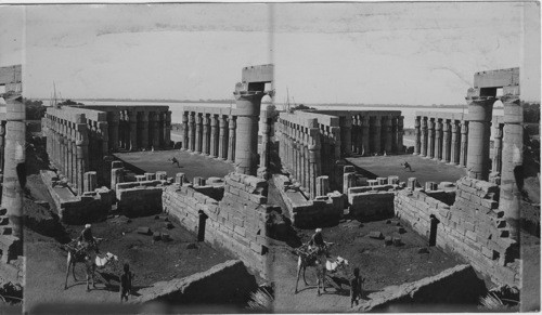 The second Peristyle court of the Temple of Luxor, Egypt