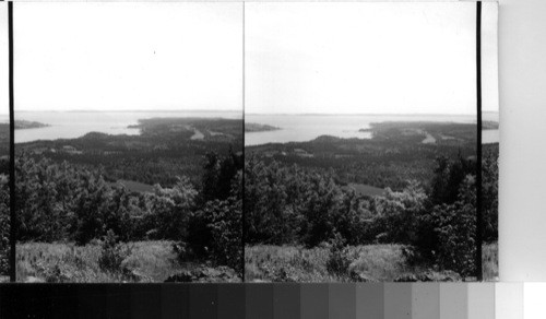 Seascape from top of Chamcook Mt. near St. Andrews, N.B. [New Brunswick], Canada