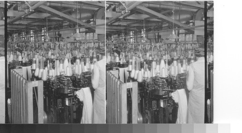 Knitting machines, Woolsey Mill, Leicester, England